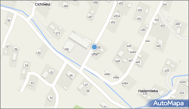 Golcowa, Golcowa, 455a, mapa Golcowa