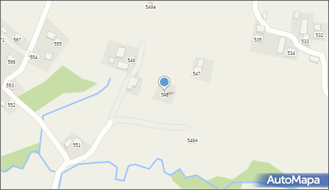 Golcowa, Golcowa, 548, mapa Golcowa