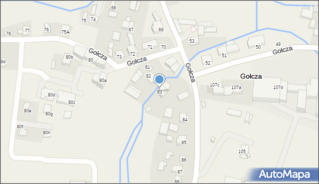 Gołcza, Gołcza, 83, mapa Gołcza