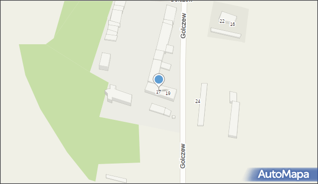 Golczew, Golczew, 17, mapa Golczew