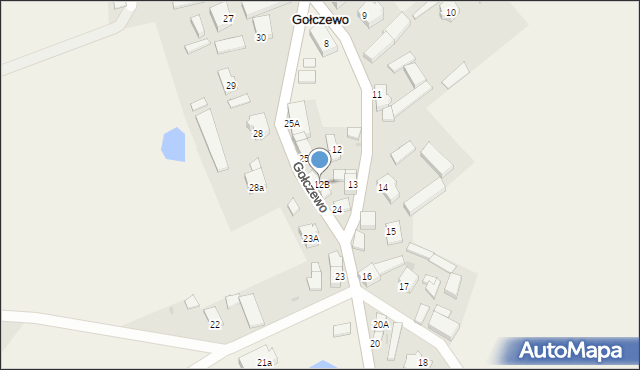 Gołczewo, Gołczewo, 12B, mapa Gołczewo