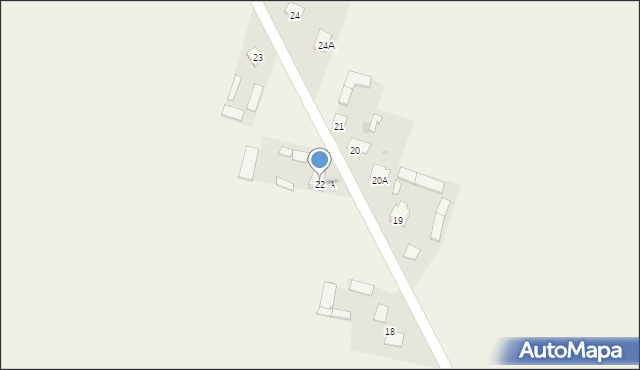 Gołe Łazy, Gołe Łazy, 22, mapa Gołe Łazy