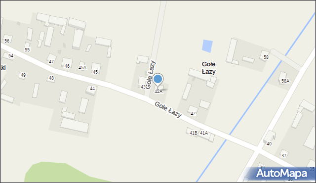 Gołe Łazy, Gołe Łazy, 42A, mapa Gołe Łazy