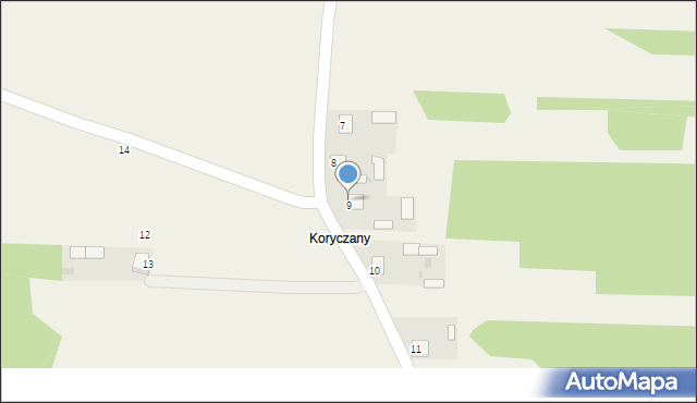 Gołe Łazy, Gołe Łazy, 9, mapa Gołe Łazy