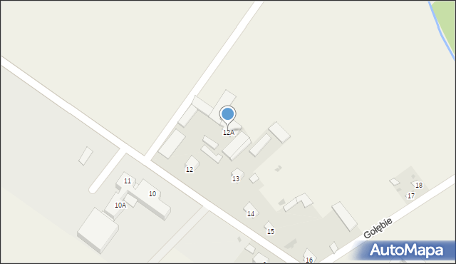 Gołębie, Gołębie, 12A, mapa Gołębie