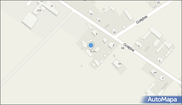 Gołębie, Gołębie, 7, mapa Gołębie