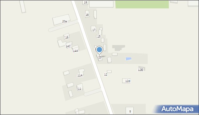 Gołębiew Nowy, Gołębiew Nowy, 13, mapa Gołębiew Nowy