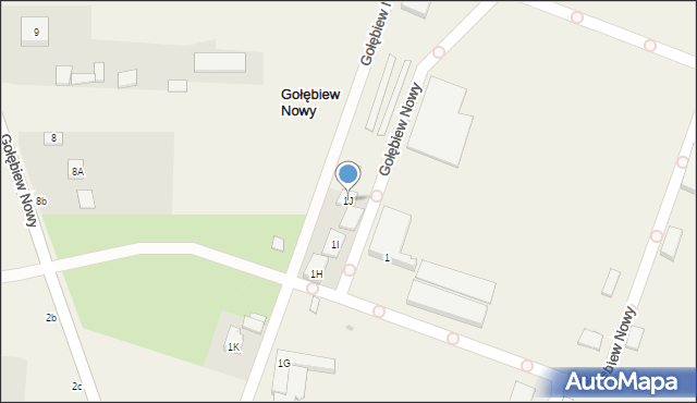 Gołębiew Nowy, Gołębiew Nowy, 1J, mapa Gołębiew Nowy