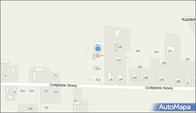 Gołębiew Nowy, Gołębiew Nowy, 51c, mapa Gołębiew Nowy