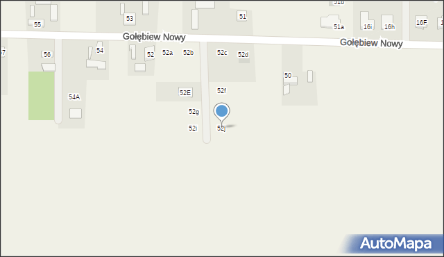 Gołębiew Nowy, Gołębiew Nowy, 52j, mapa Gołębiew Nowy