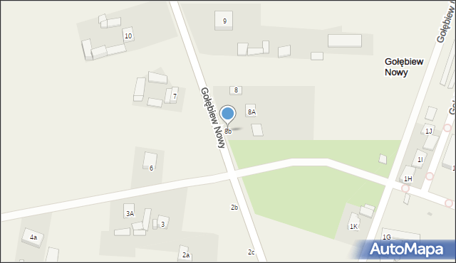 Gołębiew Nowy, Gołębiew Nowy, 8b, mapa Gołębiew Nowy