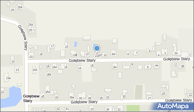 Gołębiew Stary, Gołębiew Stary, 11A, mapa Gołębiew Stary
