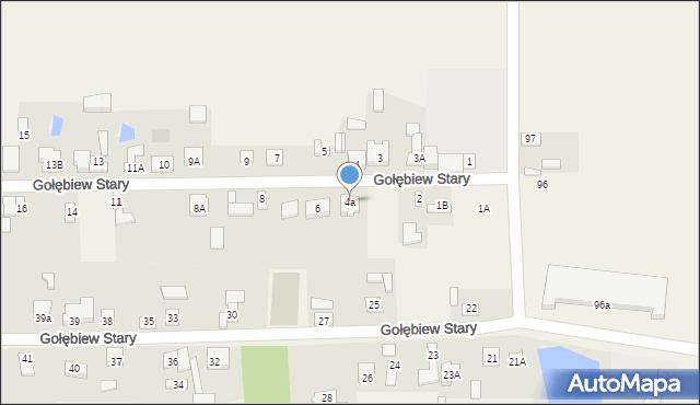 Gołębiew Stary, Gołębiew Stary, 4a, mapa Gołębiew Stary