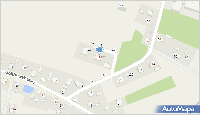 Gołębiewek Nowy, Gołębiewek Nowy, 1d, mapa Gołębiewek Nowy