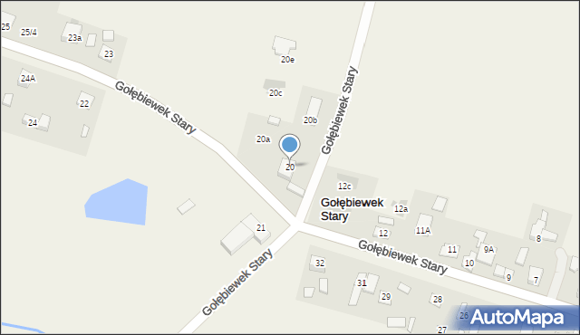 Gołębiewek Nowy, Gołębiewek Nowy, 20, mapa Gołębiewek Nowy