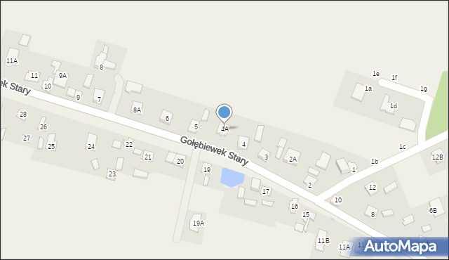 Gołębiewek Nowy, Gołębiewek Nowy, 4A, mapa Gołębiewek Nowy