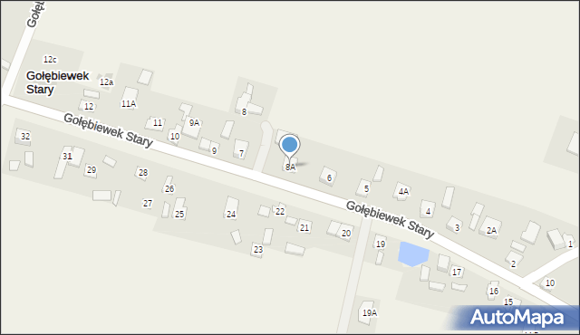 Gołębiewek Nowy, Gołębiewek Nowy, 8A, mapa Gołębiewek Nowy