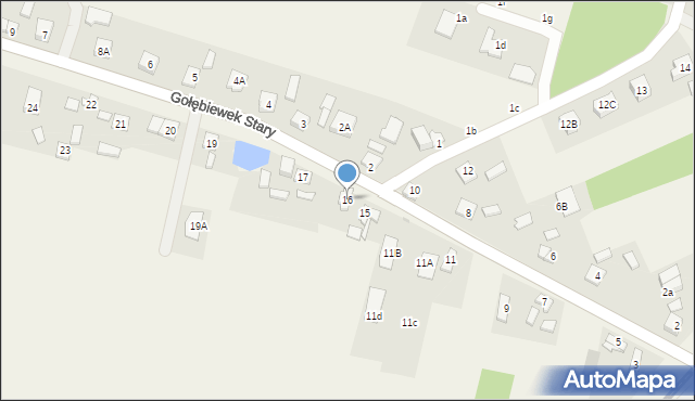 Gołębiewek Stary, Gołębiewek Stary, 16, mapa Gołębiewek Stary