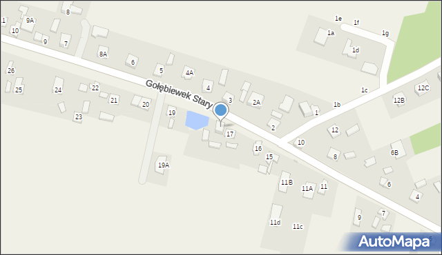 Gołębiewek Stary, Gołębiewek Stary, 18, mapa Gołębiewek Stary