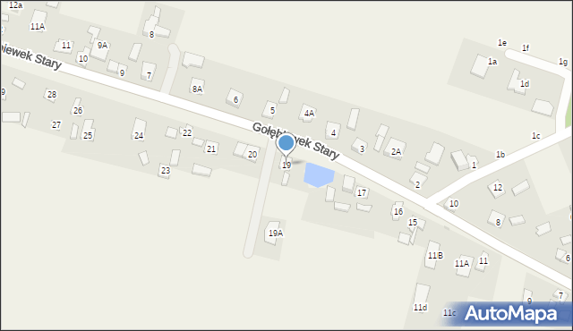 Gołębiewek Stary, Gołębiewek Stary, 19, mapa Gołębiewek Stary