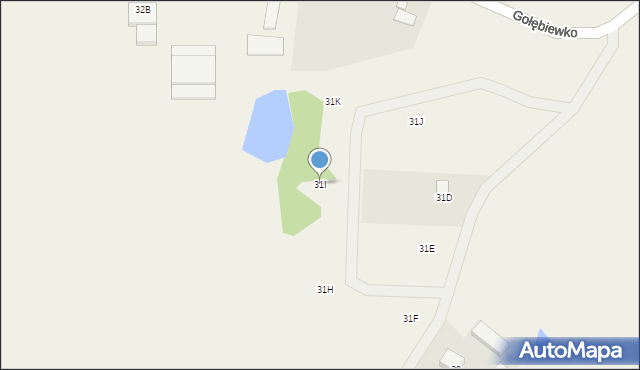 Gołębiewko, Gołębiewko, 31I, mapa Gołębiewko