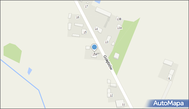 Gołębiów, Gołębiów, 15A, mapa Gołębiów