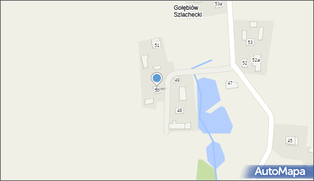 Gołębiów, Gołębiów, 50, mapa Gołębiów