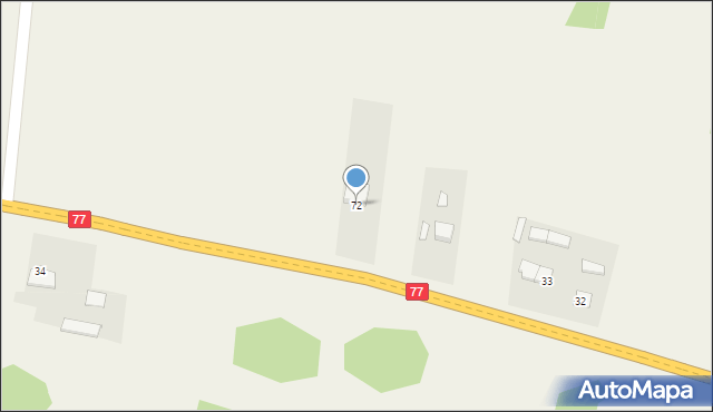 Gołębiów, Gołębiów, 72, mapa Gołębiów