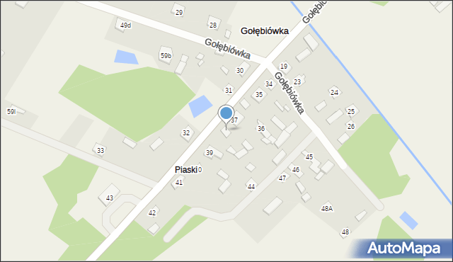 Gołębiówka, Gołębiówka, 38, mapa Gołębiówka