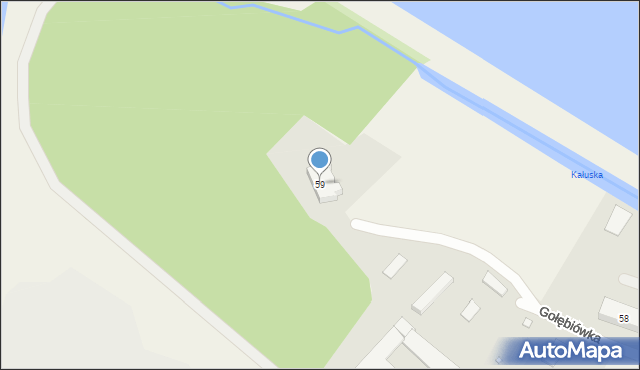 Gołębiówka, Gołębiówka, 59, mapa Gołębiówka