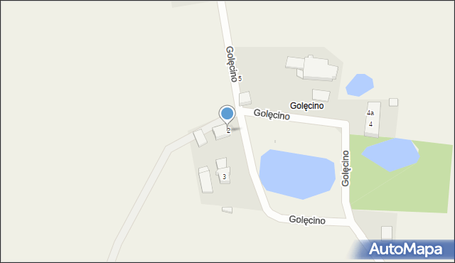 Golęcino, Golęcino, 2, mapa Golęcino