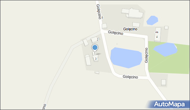 Golęcino, Golęcino, 3a, mapa Golęcino