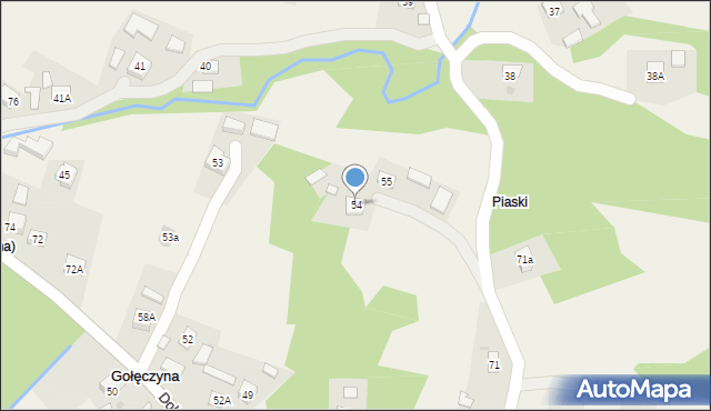 Gołęczyna, Gołęczyna, 54, mapa Gołęczyna