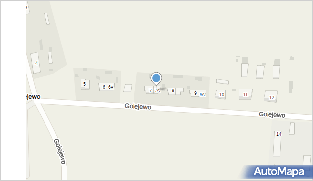 Golejewo, Golejewo, 7A, mapa Golejewo
