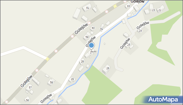 Golejów, Golejów, 27, mapa Golejów