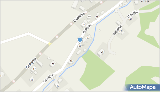 Golejów, Golejów, 28, mapa Golejów