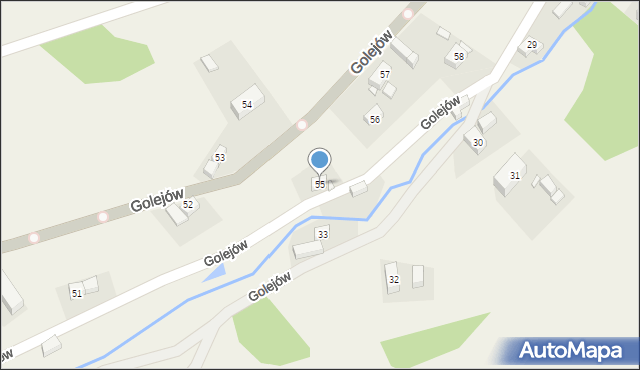 Golejów, Golejów, 55, mapa Golejów