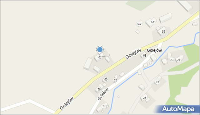 Golejów, Golejów, 61, mapa Golejów