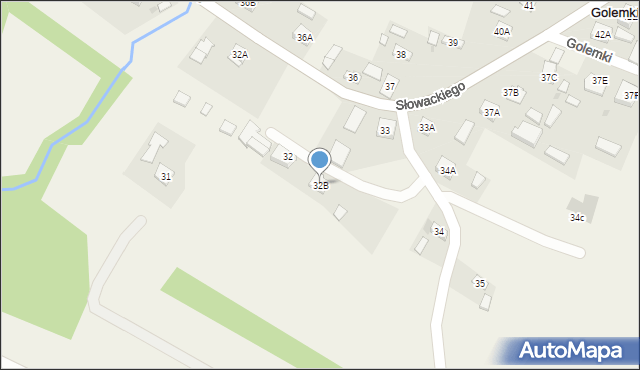 Golemki, Golemki, 32B, mapa Golemki