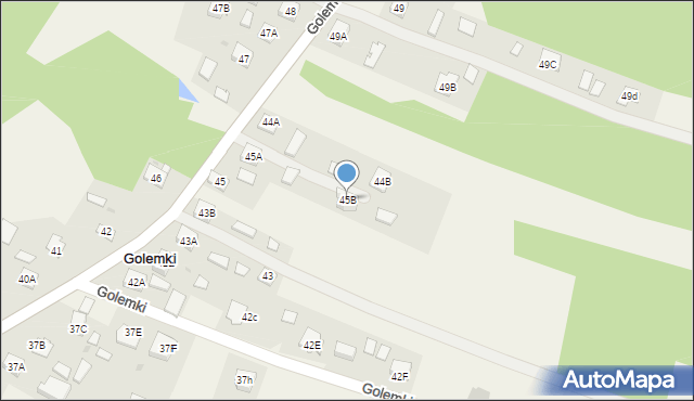 Golemki, Golemki, 45B, mapa Golemki