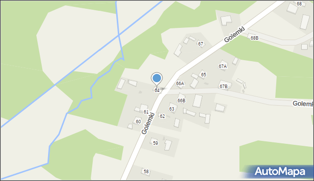 Golemki, Golemki, 64, mapa Golemki