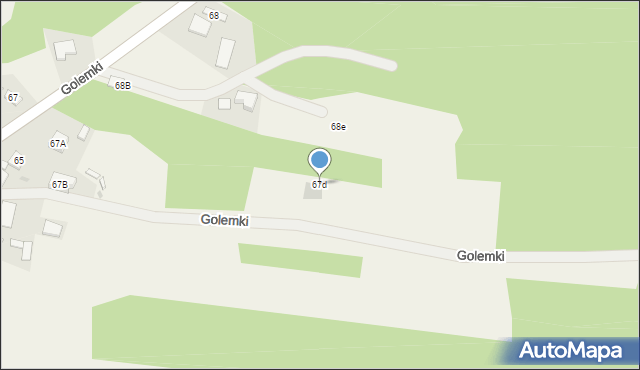 Golemki, Golemki, 67d, mapa Golemki