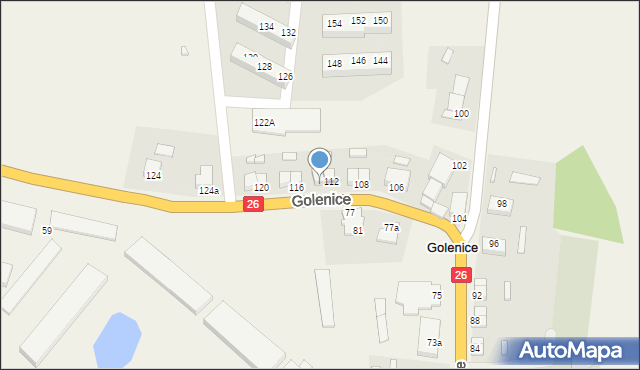 Golenice, Golenice, 114, mapa Golenice