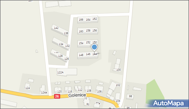 Golenice, Golenice, 144, mapa Golenice