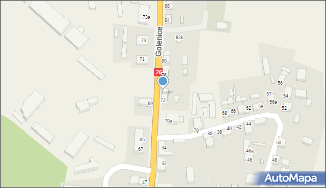 Golenice, Golenice, 74, mapa Golenice