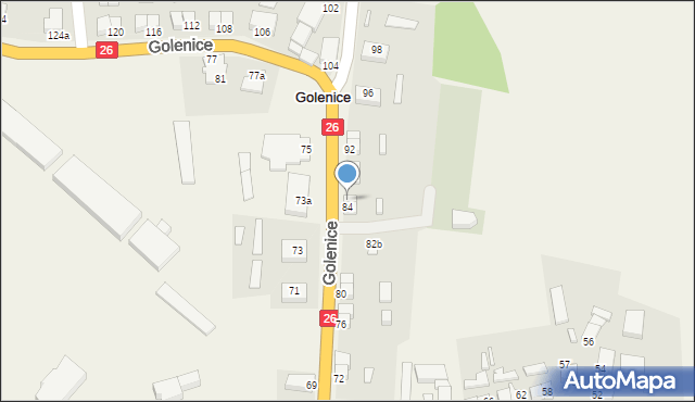 Golenice, Golenice, 86, mapa Golenice