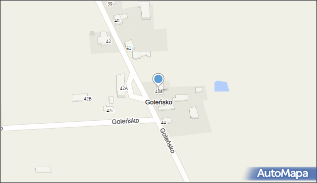 Goleńsko, Goleńsko, 43a, mapa Goleńsko