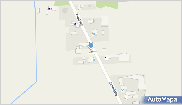 Goleńsko, Goleńsko, 49A, mapa Goleńsko