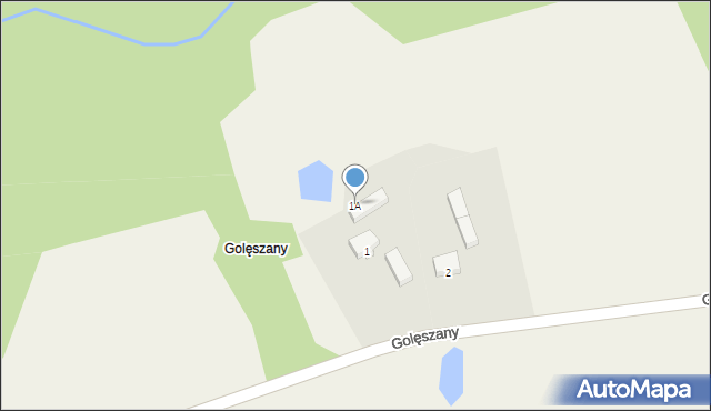 Golęszany, Golęszany, 1A, mapa Golęszany