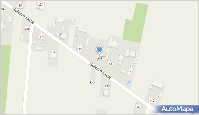 Golesze Duże, Golesze Duże, 14b, mapa Golesze Duże
